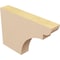 Ekena Millwork 2in. W x 8in. H x 12in. L Yorktown Woodgrain TimberThane Rafter Tail, Primed Tan RFTUR02X08X12YORRCPR - alternate 6